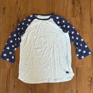 Denim & Supply Ralph Lauren Blue Star Sleeve Tee